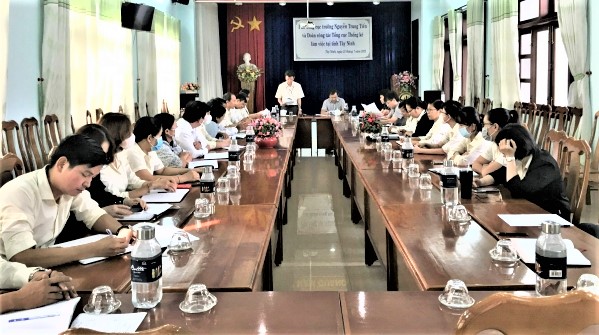 Đoàn công tác Tổng cục Thống kê làm việc với Cục Thống kê Tây Ninh và Cục Thống kê Bình Dương 1