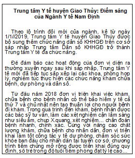 Ngành Y tế Nam Định: Không ngừng nâng cao chất lượng chăm sóc, bảo vệ sức khỏe nhân dân