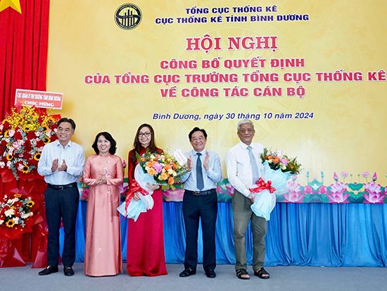Công bố quyết định về công tác cán bộ Cục Thống kê tỉnh Bình Dương 1
