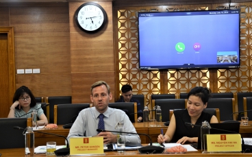 Tổng cục trưởng Tổng cục Thống kê Nguyễn Thị Hương tiếp xã giao Ông Peter Bonstedt Anan Hansen - Cố vấn trưởng phụ trách Dự án Đan Mạch, Cơ quan Thống kê Đan Mạch 2