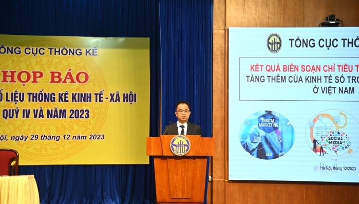 Tổng cục Thống kê họp báo công bố số liệu thống kê kinh tế - xã hội quý IV và năm 2023 1