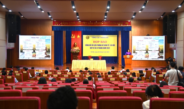 Họp báo công bố số liệu thống kê kinh tế - xã hội quý III và 9 tháng năm 2023 1
