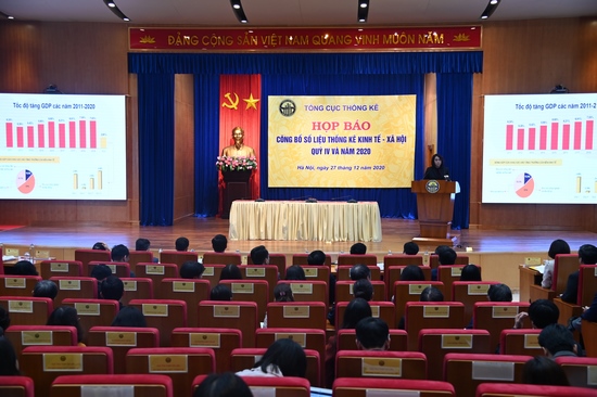 Họp báo Công bố số liệu thống kê kinh tế - xã hội quý IV và năm 2020 1