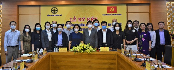 Lễ ký kết Quy chế phối hợp về công tác thống kê và chia sẻ thông tin thống kê giữa Tổng cục Thống kê và Ban Kinh tế Trung ương 4
