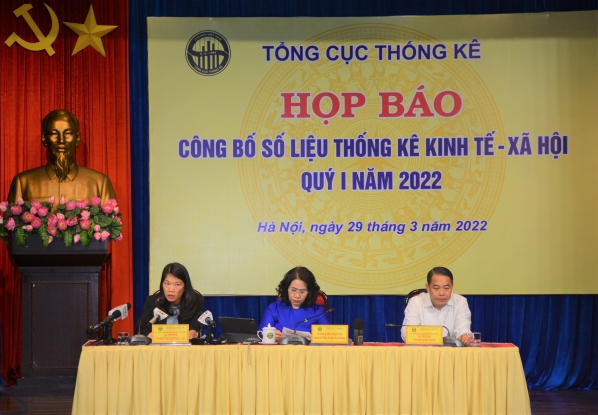 Họp báo công bố số liệu thống kê Kinh tế - Xã hội quý I năm 2022 1