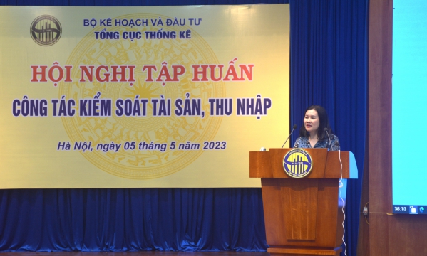 Tổng cục Thống kê tổ chức Hội nghị Tập huấn công tác kiểm soát tài sản, thu nhập năm 2023 1