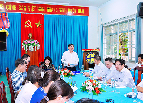 Cục Thống kê tỉnh Đắk Lắk tiếp đón đoàn làm việc của Tổng cục Thống kê 1