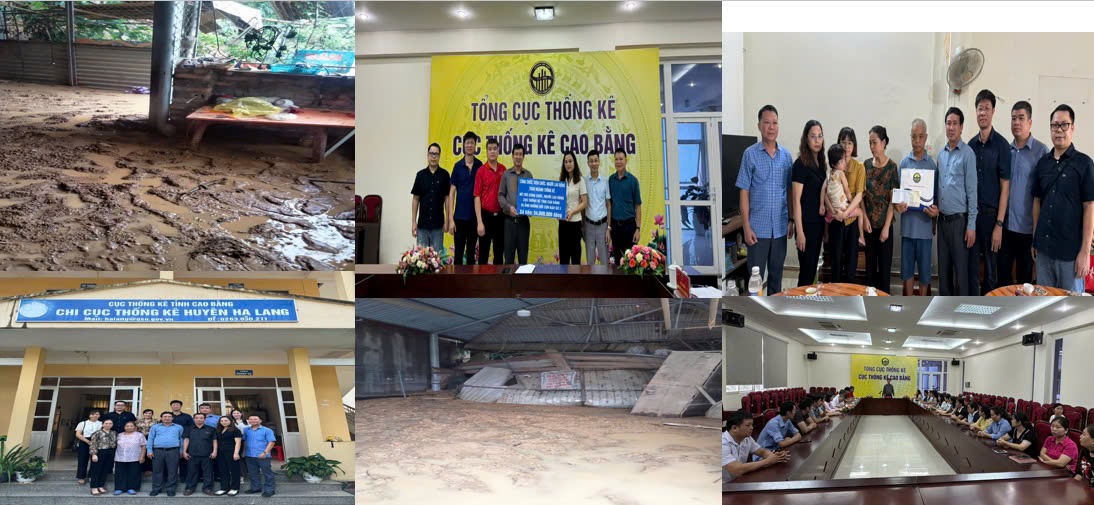 Lãnh đạo Tổng cục Thống kê thăm hỏi, chia sẻ với gia đình các công chức và người lao động bị thiệt hại do cơn bão số 3 1