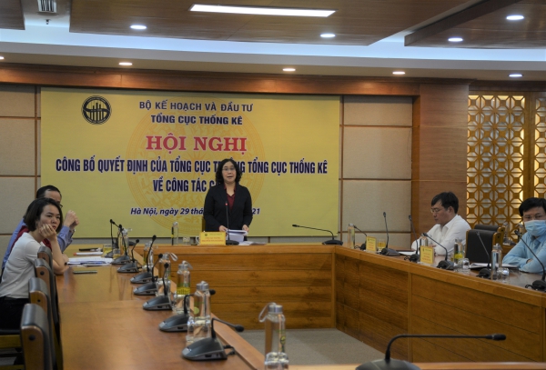 Hội nghị trực tuyến Công bố Quyết định của Tổng cục trưởng TCTK về công tác cán bộ Cục Thống kê Ninh Bình 1