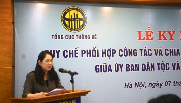 Lễ ký kết quy chế phối hợp công tác và chia sẻ dữ liệu, thông tin thống kê giữa Ủy ban Dân Tộc Và Tổng cục Thống kê 1