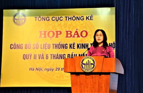 Tổng cục Thống kê họp báo Tình hình kinh tế-xã hội  quý II và 6 tháng đầu năm 2024