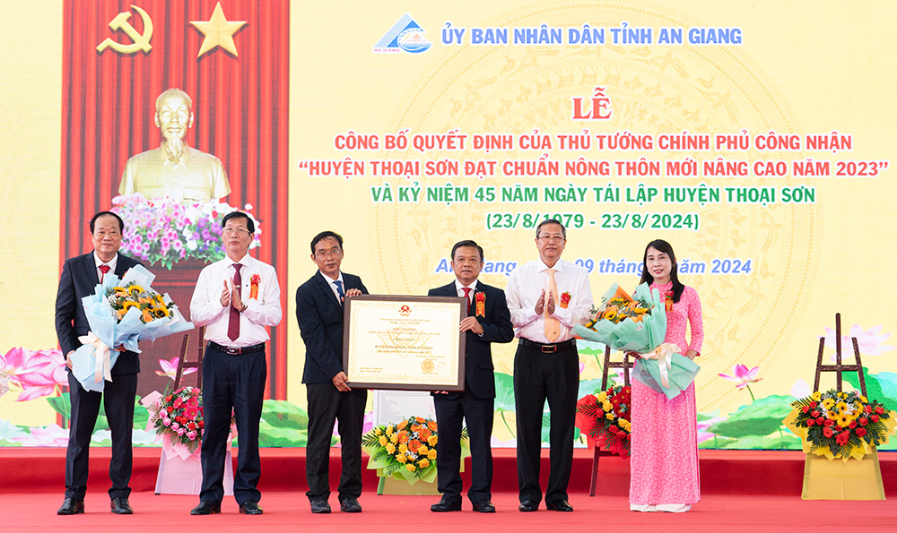 Huyện Thoại Sơn tiên phong trong xây dựng nông thôn mới nâng cao vùng Đồng bằng sông Cửu Long 1