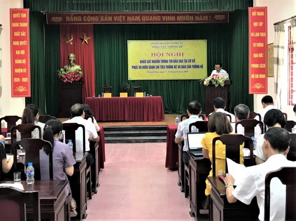 Hội nghị khảo sát nguồn thông tin đầu vào tại cơ sở phục vụ biên soạn chỉ tiêu thống kê và báo cáo thống kê tại Thanh Hóa 1