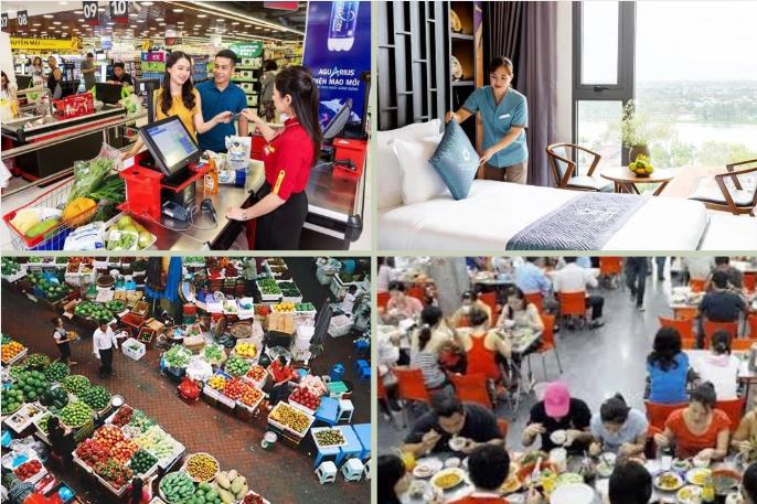 Bán lẻ hàng hóa và doanh thu dịch vụ tiêu dùng tăng cao trong dịp Tết 2