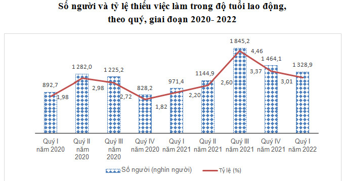 Thông báo cáo chí Tình hình lao động việc làm quý I năm 2022 1
