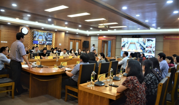 Hội nghị trực tuyến công bố Quyết định  về công tác cán bộ của Vụ Hệ thống Tài khoản quốc gia 1