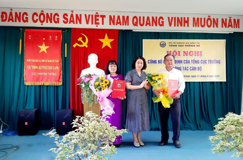 Tổng cục trưởng Tổng cục Thống kê công bố Quyết định bổ nhiệm  Lãnh đạo cục Thống kê Tiền Giang 1