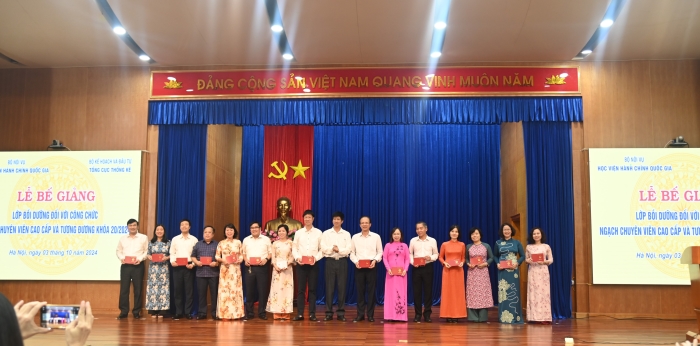 Bế giảng Lớp Bồi dưỡng đối với công chức ngạch chuyên viên cao cấp và tương đương khóa 20/2024 1