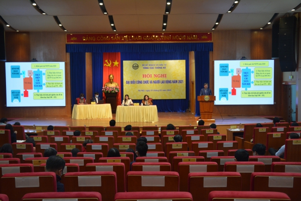Hội nghị Đại biểu công chức và người lao động năm 2021 và Hội nghị Công bố Quyết định của Tổng cục trưởng về công tác cán bộ 3