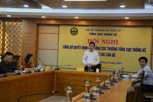 Hội nghị trực tuyến Công bố Quyết định  của Tổng cục trưởng Tổng cục Thống kê về công tác cán bộ 4