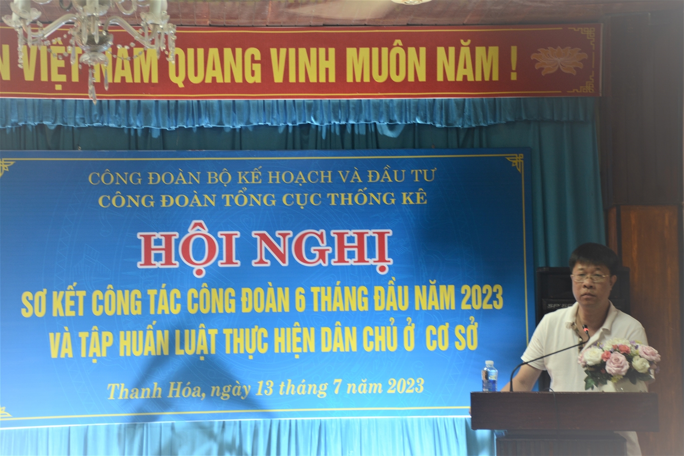 Công đoàn Tổng cục Thống kê sơ kết công tác công đoàn 6 tháng đầu năm, triển khai kế hoạch công tác 6 tháng cuối năm 2023 và tập huấn công tác công đoàn 6